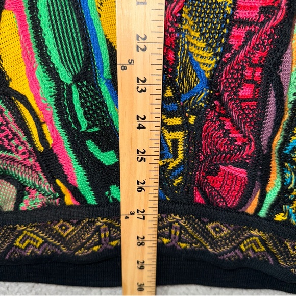 Vintage Coogi 3D Knit Sweater Mens L Multicolor Mercerized Cotton Biggie Cosby - Picture 6 of 7